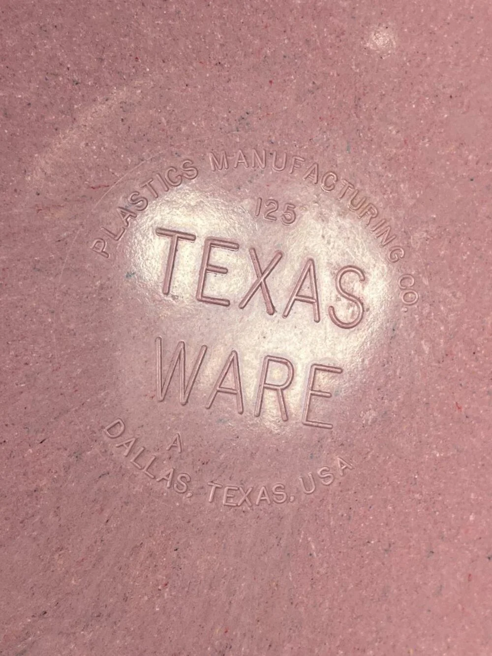 Texas Ware Pink Speckled Melmac Melamine Mixing Bowl #125 125 Mid-Century Modern